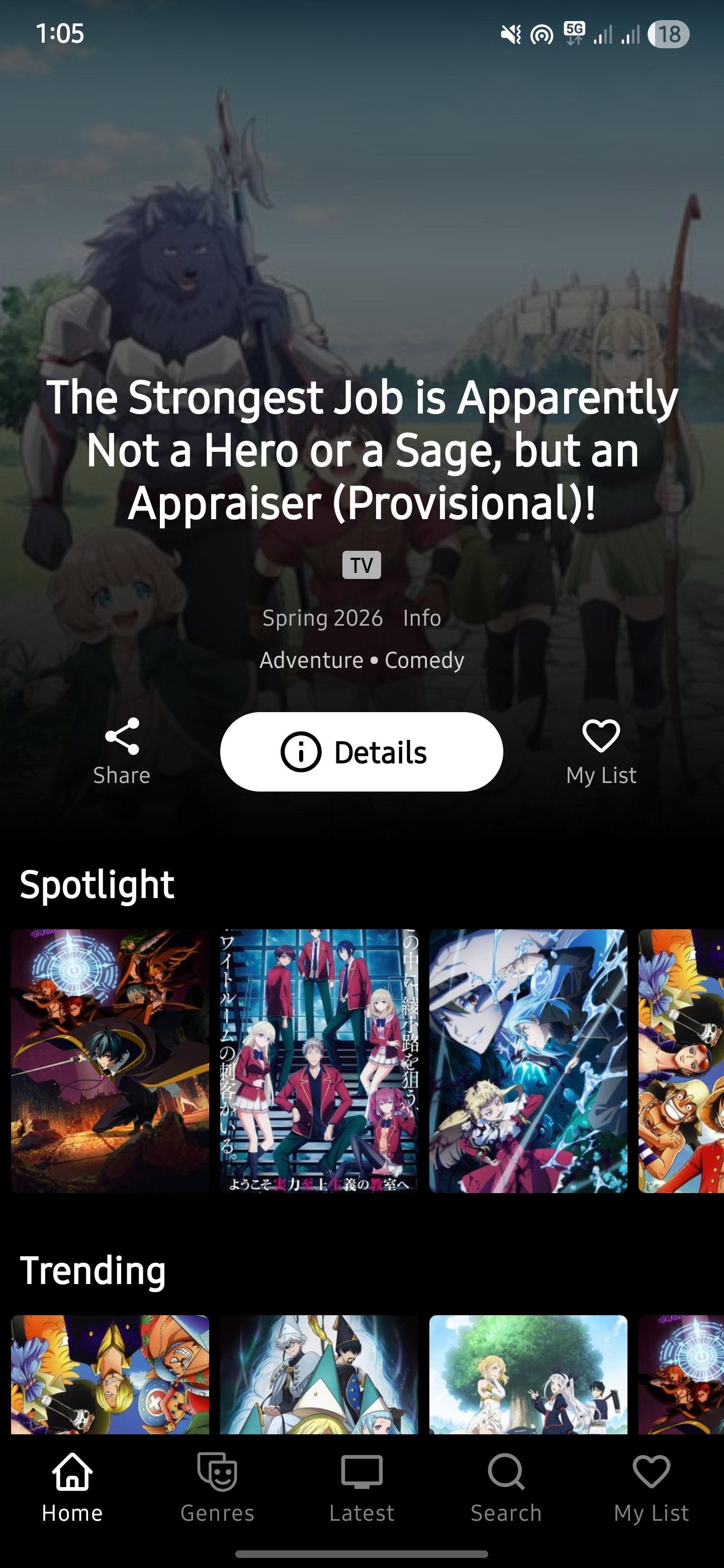 Home Screen Interface